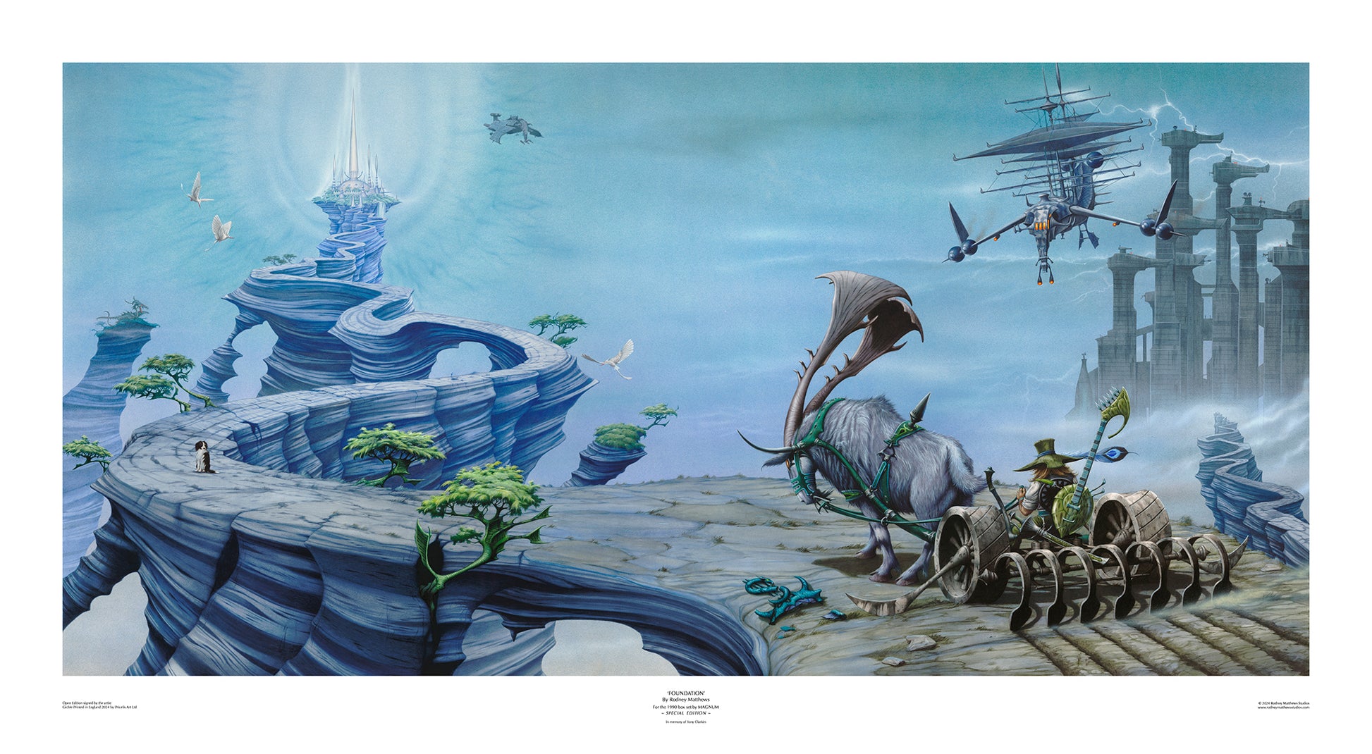 Foundation special open edition print by Rodney Matthews Studios