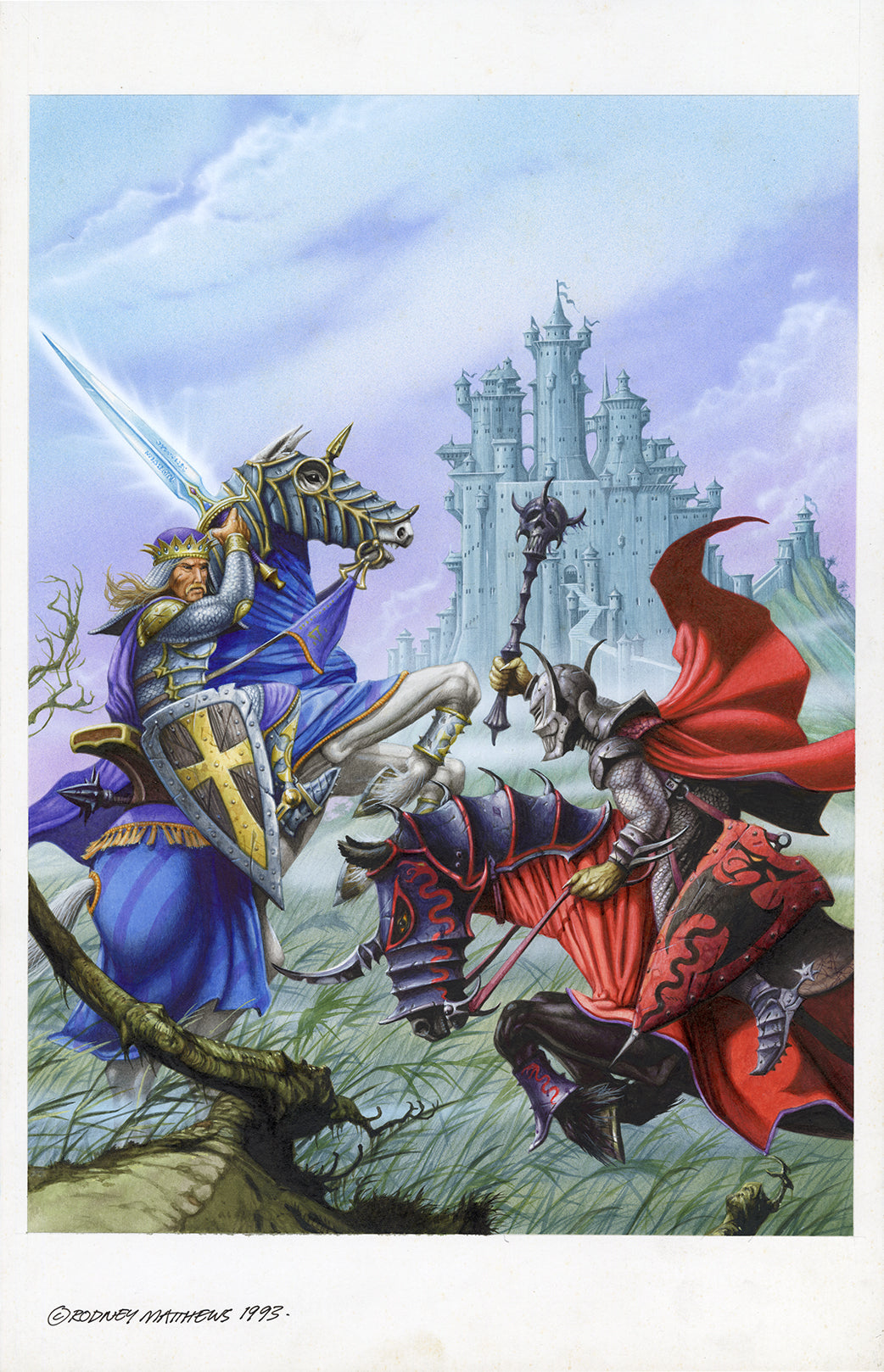 In View of Camelot original painting by Rodney Matthews