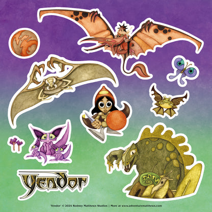 Yendor Sticker Sheet