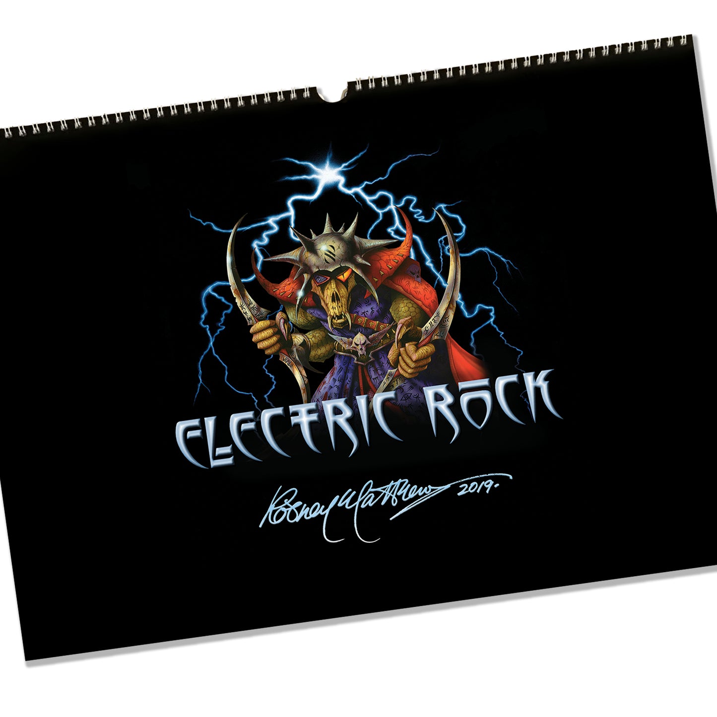 2019 Electric Rock calendar and limited edition giclèe print bundle