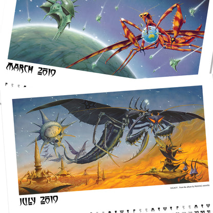 2019 Electric Rock calendar and limited edition giclèe print bundle