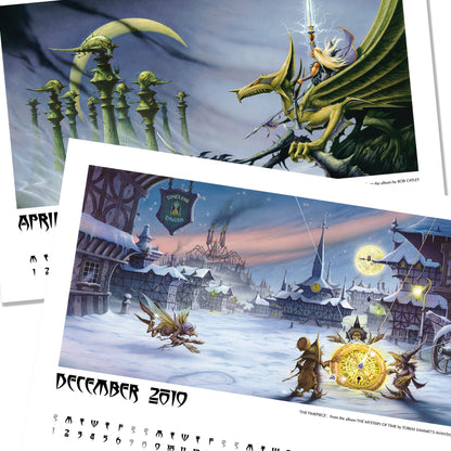 2019 Electric Rock calendar and limited edition giclèe print bundle