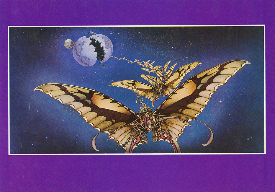 Original 1970s Note Card Last Armada Rodney Matthews Studios