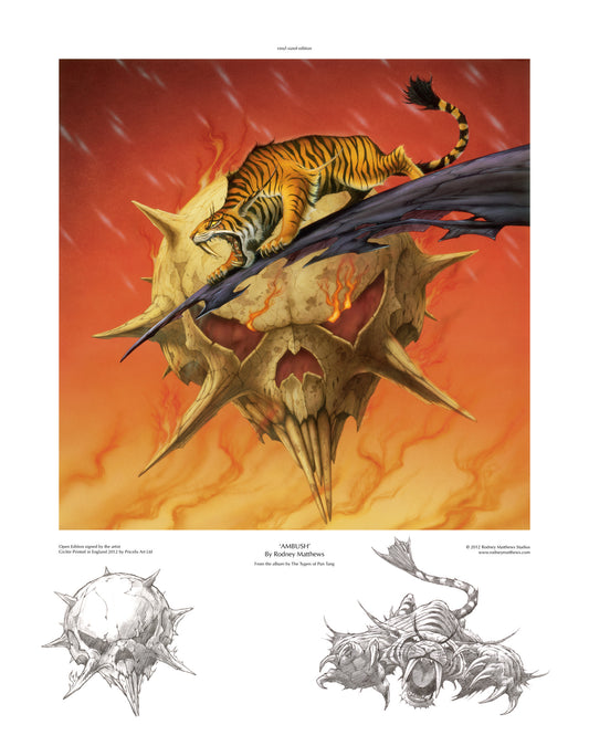 Tygers of Pan Tang: Ambush open edition giclèe art print