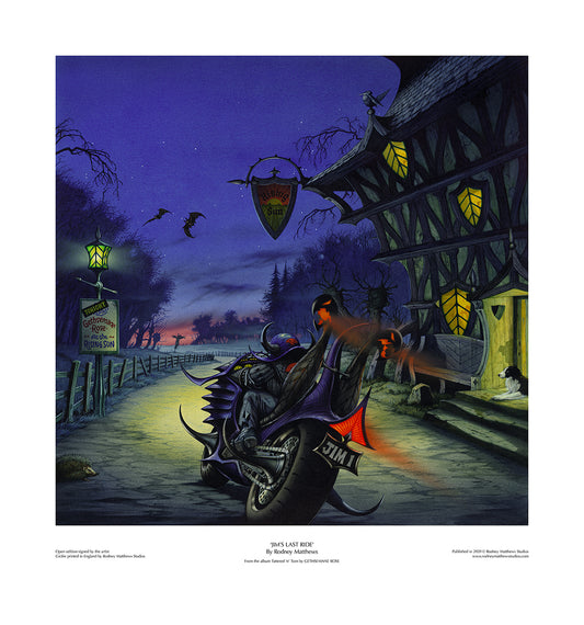 Gethsemene Rose: Jim's Last Ride open edition giclèe art print