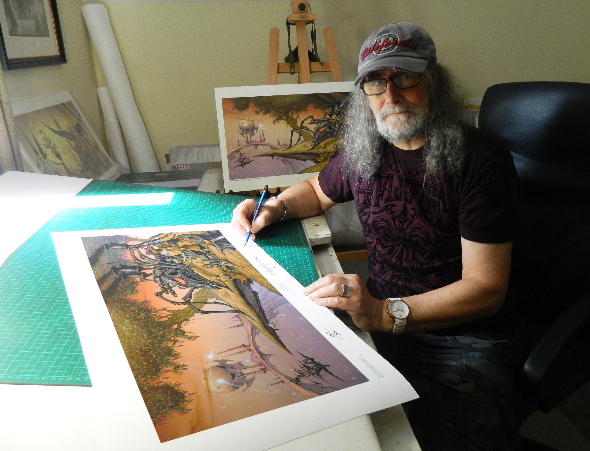 Rodney Matthews signing Painted Black | Rodney Matthews Studios