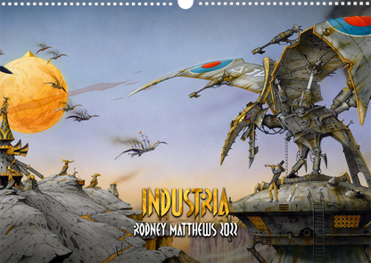 2022 Industria Calendar by Rodney Matthews - Front Cover