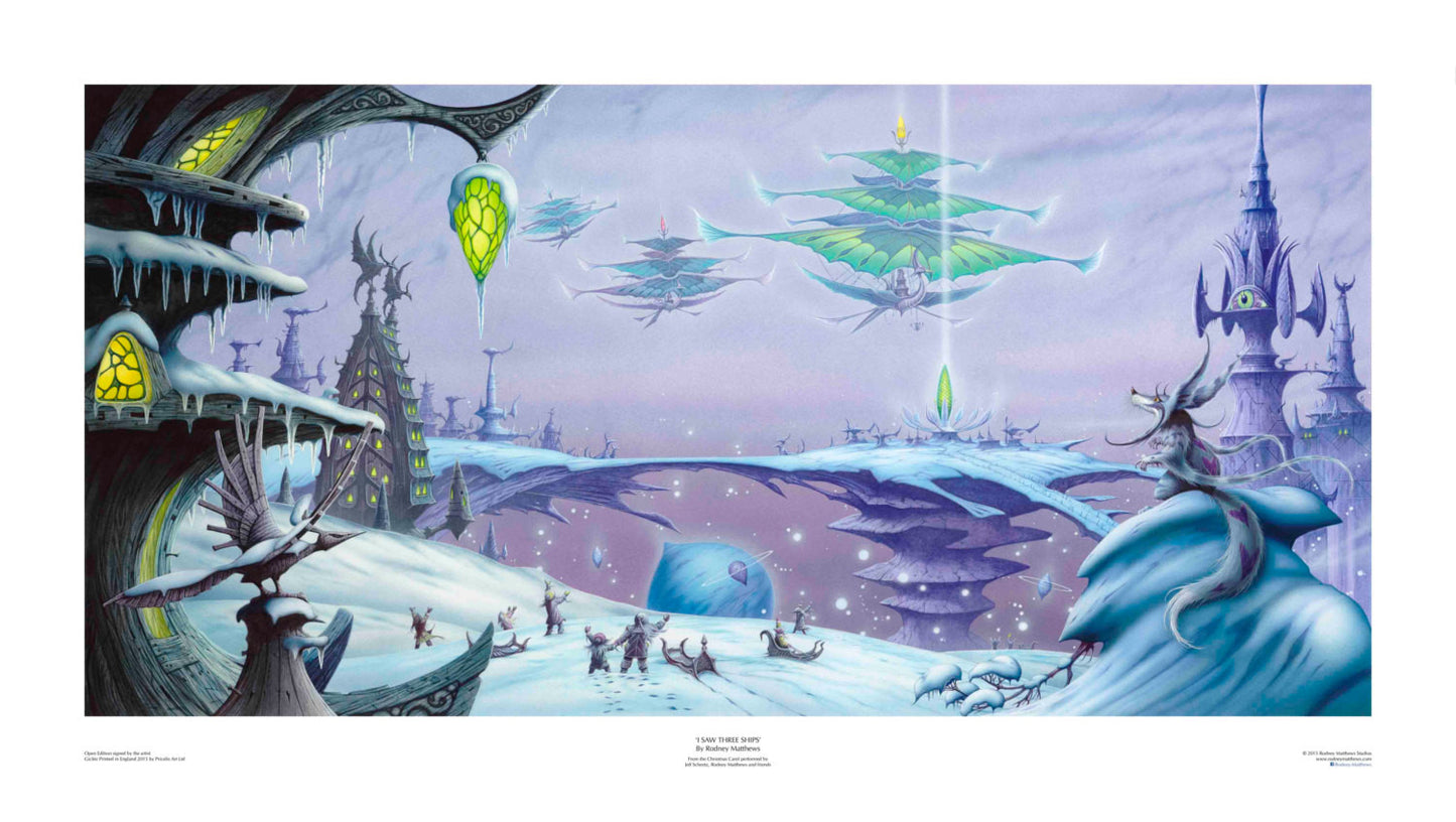 Rodney Matthews, Jeff Scheetz and Friends: I Saw Three Ships open edition giclèe art print